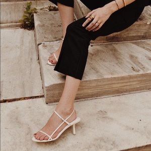 The Row Bare sandals in white